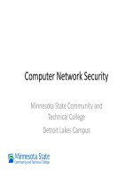 Computer Network Security - Minnesota State Community and  Technical College Detroit Lakes Campus docx