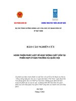 HOÀN THIỆN PHÁP LUẬT VỀ HOẠT ĐỘNG CHẤT VẤN TẠI PHIÊN HỌP ỦY BAN THƯỜNG VỤ QUỐC HỘI pot