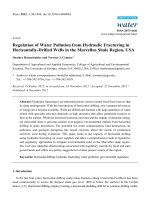 Regulation of Water Pollution from Hydraulic Fracturing in Horizontally-Drilled Wells in the Marcellus Shale Region, USA pot