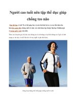 Người cao tuổi nên tập thể dục giúp chống teo não pdf