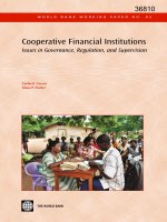 Cooperative Financial Institutions Issues in Governance, Regulation, and Supervision potx