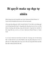 Bí quyết make up đẹp tự nhiên ppt