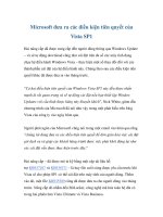 Microsoft đưa ra các điều kiện tiên quyết của Vista SP1 ppt