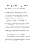 Làm việc nhanh hơn trong word 2010 pptx