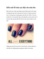 Kiểu nail tối màu cực điệu cho mùa thu pptx