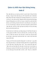 Quản trị chiến lược hậu khủng hoảng kinh tế potx