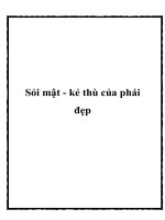 Sỏi mật - kẻ thù của phái đẹp pptx