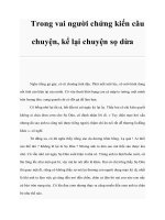 Trong vai người chứng kiến câu chuyện, kể lại chuyện sọ dừ doc