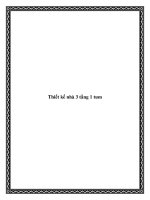 Thiết kế nhà 3 tầng 1 tum pptx