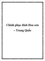 Chinh phục đỉnh Hoa sơn – Trung Quốc pptx