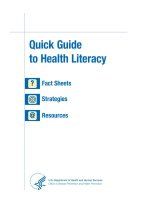 Quick Guide to Health Literacy pdf