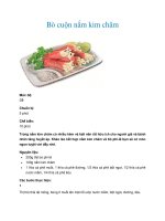 Bò cuộn nấm kim châm doc