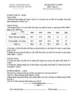 Đề Thi Thử Tốt Nghiệp Địa Lý 2013 - Phần 1 - Đề 9 pdf