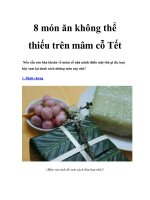 8 món ăn không thể thiếu trên mâm cỗ Tết potx