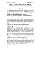 CHỌN TẠO DÒNG ĐẬU NÀNH CÓ HÀM LƯỢNG PROTEIN CAO, NGẮN NGÀY VÀ NĂNG SUẤT CAO pptx