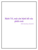 Bệnh Trĩ, một căn bệnh hết sức phiền toái pot