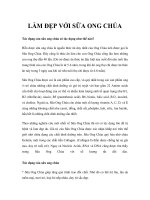 LÀM ĐẸP VỚI SỮA ONG CHÚA pptx