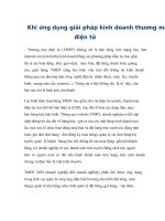 Khi ứng dụng giải pháp kinh doanh thương mại điện tử doc