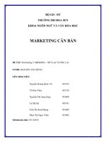 Tiểu luận:SHISEIDO – XÉT LẠI TƯƠNG LAI potx