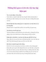 Những thói quen có ích cho việc học tập hiệu quả potx