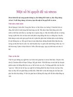Một số bí quyết để xả stress doc
