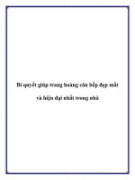 Bí quyết giúp trang hoàng căn bếp đẹp mắt và hiện đại nhất trong nhà pot