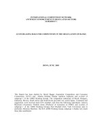 AN INCREASING ROLE FOR COMPETITION IN THE REGULATION OF BANKS doc