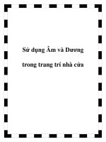 Sử dụng Âm và Dương trong trang trí nhà cửa docx