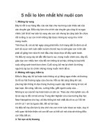 5 nỗi lo lớn nhất khi nuôi con pptx