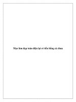 Mẹo làm đẹp toàn diện lại rẻ tiền bằng cà chua ppt