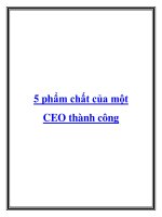 5 phẩm chất của một CEO thành công doc