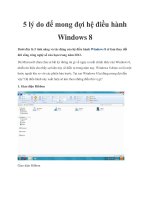 5 lý do để mong đợi hệ điều hành Windows 8 pdf