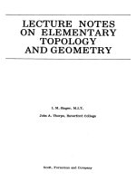 lecture notes on elementary topology and geometry - singer,thorpe