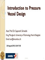 Introduction to pressure vessel design