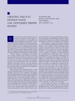 CREATING VALUE IN PENSION PLANS (OR, GENTLEMEN PREFER BONDS) ppt