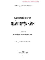 Quản trị vận hành - Th.S. Nguyễn Kim Anh & Th.S. Đường Võ Hùng