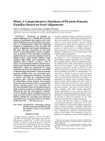 Pfam: A Comprehensive Database of Protein Domain Families Based on Seed Alignments pptx
