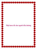 Thịt lươn tốt cho người tiểu đường potx