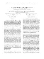 An Analysis of Database Workload Performance on Simultaneous Multithreaded Processors potx