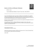 mathematics - remarks on the history and philosophy of mathe