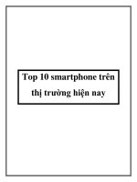 Top 10 smartphone trên thị trường hiện nay doc