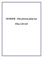 MURDER - Một phương pháp học tiếng Anh mới pptx