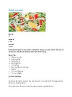 Salad rau mầm ppt
