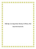 Thiết lập và sử dụng Home Sharing với iPhone, iPad hoặc iPod Touch (P2) ppt
