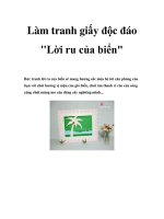 Làm tranh giấy độc đáo 