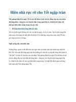 Hiên nhà rực rỡ cho Tết ngập tràn pot