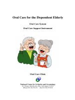 Oral Care for the Dependent Elderly pptx