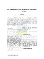 Kết quả nghiên cứu chọn tạo giống lúa thơm OM6072 pot