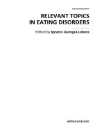 Relevant Topics in Eating Disorders Edited by Ignacio Jáuregui-Lobera ppt