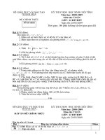 Tổng hợp đề thi và đáp án thi học sinh giỏi môn toán cấp tỉnh hệ bổ túc tỉnh Thanh Hóa năm 2009
